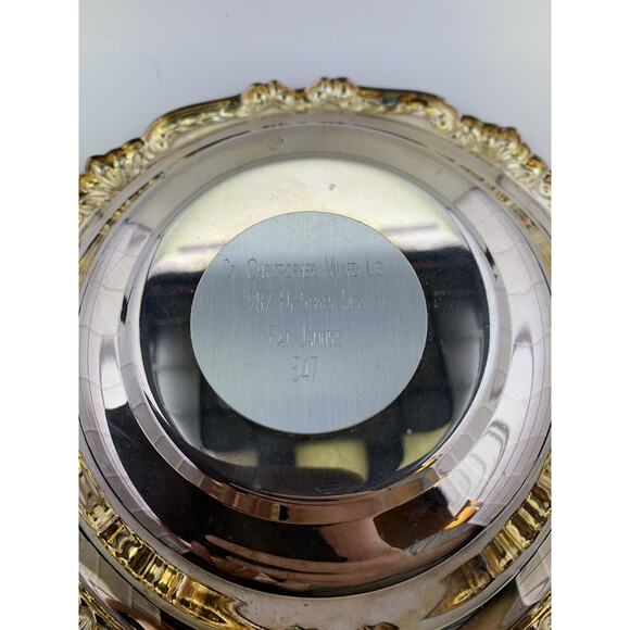 Vintage Sheridan Silver-Plate Candy Dish - Picture 3 of 4